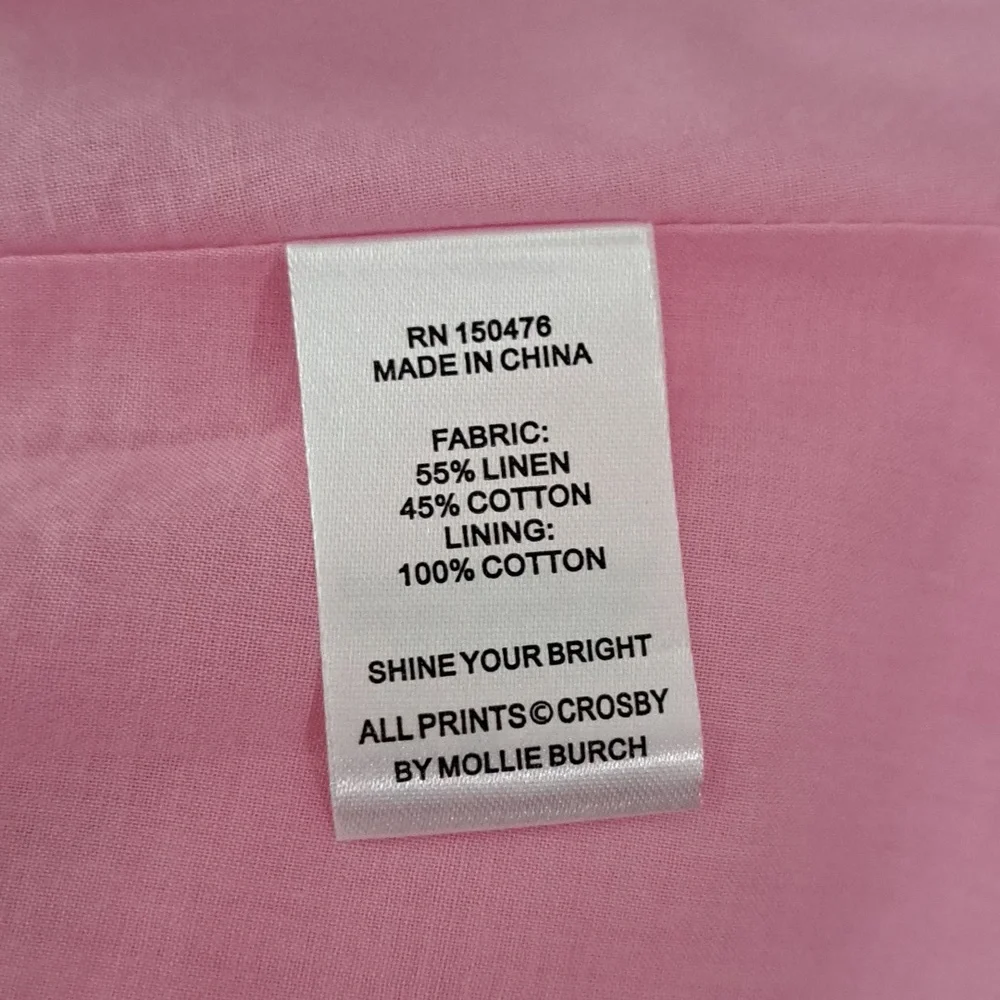 CROSBY by Mollie BurchLovett Colorblock Asymmetrical Neckline Short Puff Sleeve - Picture 9 of 11